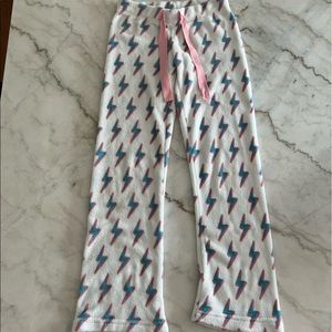 Preppy lightning bolt pajama pants
